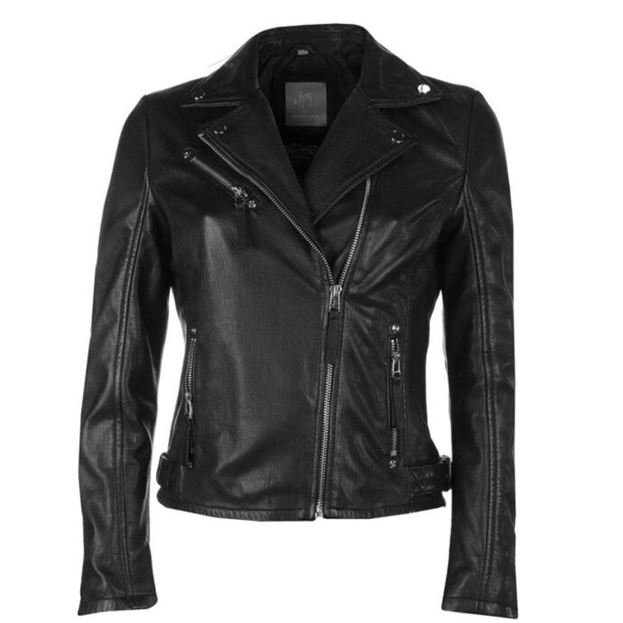 NNM Damen Lederjacke Gwpasha Jacken & Mantel