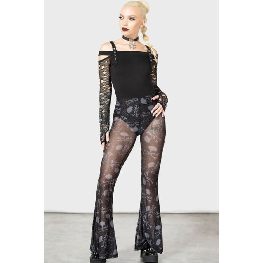 KILLSTAR Killstar - Damenhose - Sideshow Flares - Schwarz Hosen & Shorts