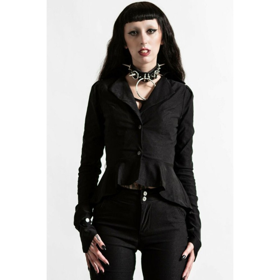 KILLSTAR Damen Jacke Killstar - Testament Office - Schwarz Jacken & Mantel