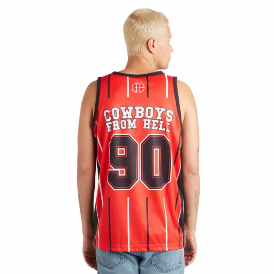 AMPLIFIED Amplified - Herren Tanktop - Pantera - Cowboys From Hell - Rot/Weiss/Schwarz Tank-Tops